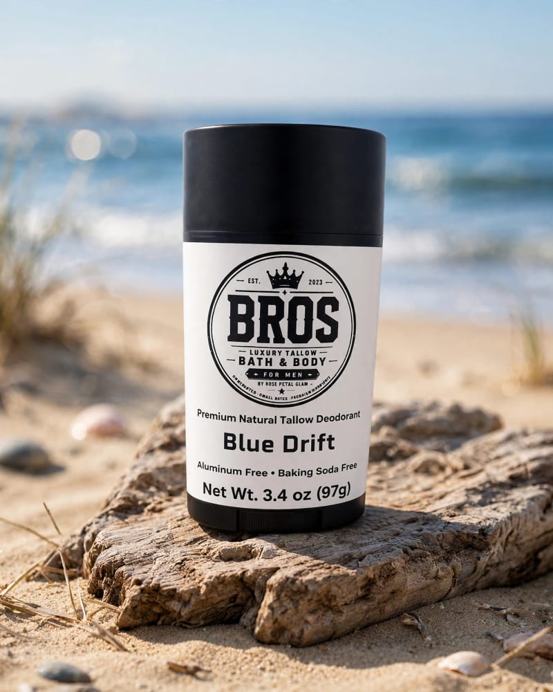 BRO'S Blue Drift – Tallow Deodorant – Net Wt. 3.4 oz