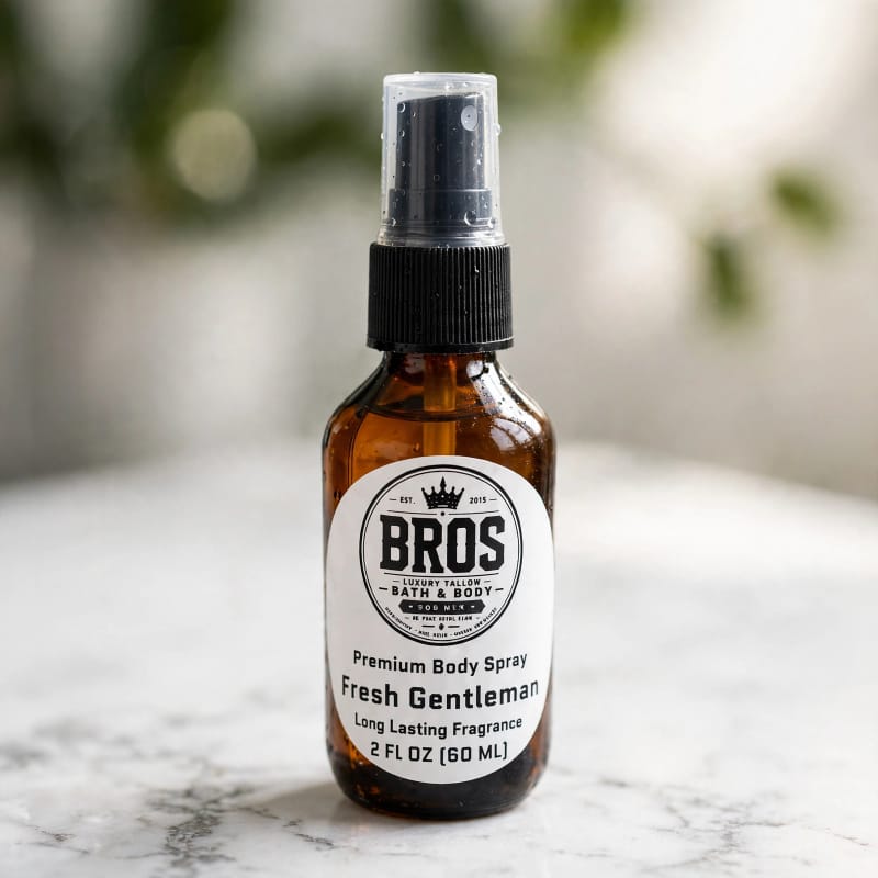 BRO'S Fresh Gentleman – Premium Body Spray – 2 Fl oz (60 mL)