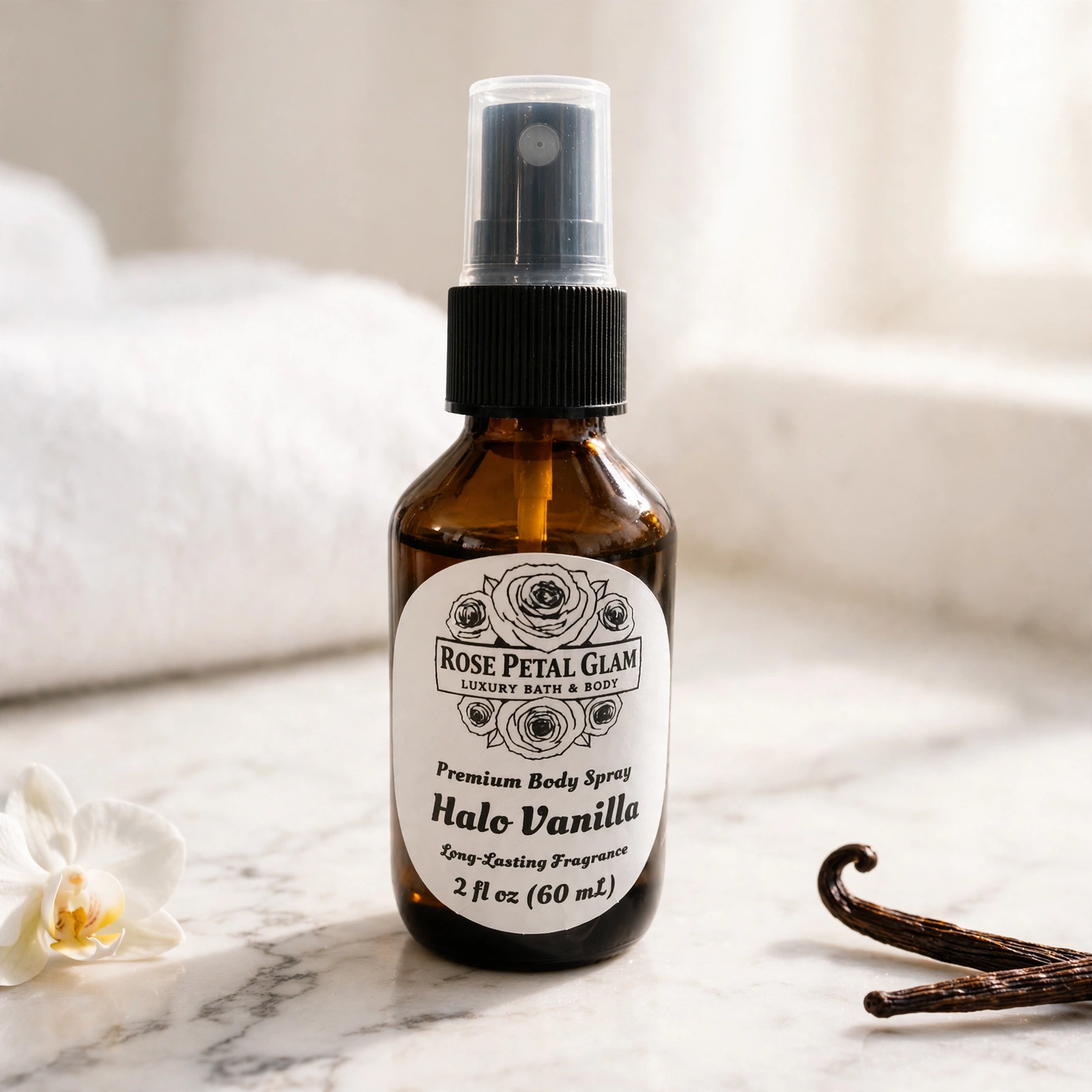Halo Vanilla Premium Body Spray 2.0 Fl oz (60 mL)