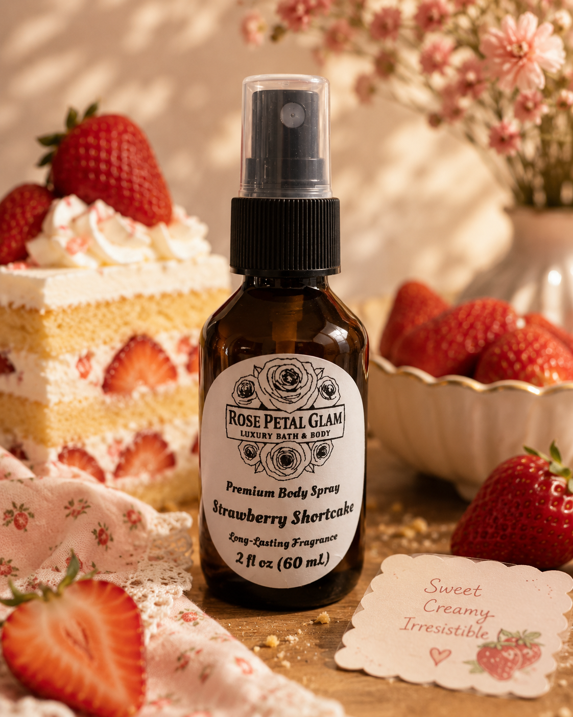 Strawberry Shortcake Premium Body Spray 2.0 Net Wt. 2 oz (60 mL)