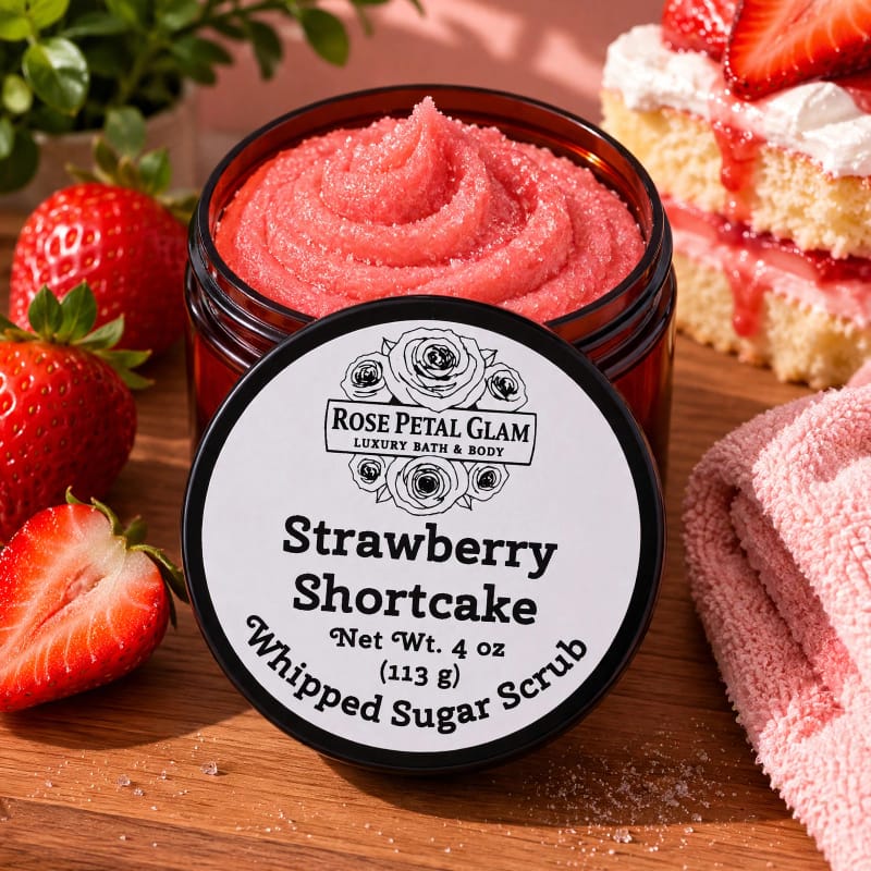 Strawberry Shortcake – Whipped Tallow Sugar Scrub