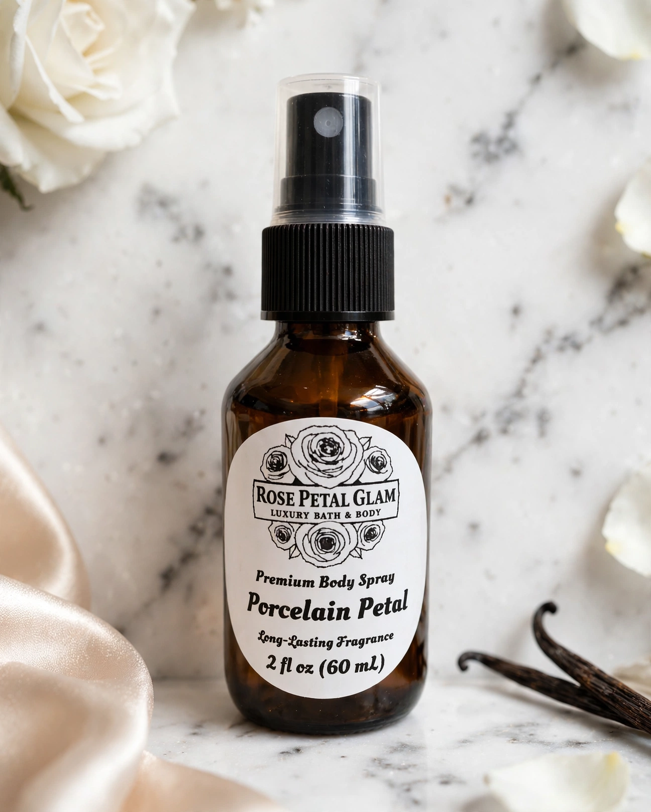 Porcelain Petals Premium Body Spray 2.0 Net Wt. 2 oz (60 mL)