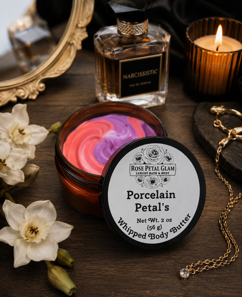 Porcelain Petals – Whipped Tallow Body Butter – Net Wt. 2 oz