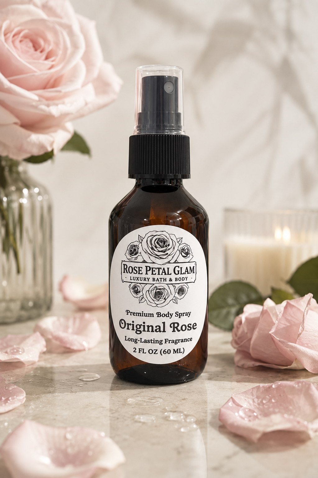 Original Rose Premium Body Spray 2.0 Fl oz (60 mL)