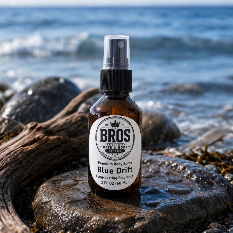 BRO'S Blue Drift – Premium Body Spray – 2 Fl oz (60 mL)